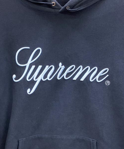 SUPREME（シュプリーム）Supreme (シュプリーム) RAISED SCRIPT HOODED SWEAT SHIRTS ネイビー サイズ:XLの古着・服飾アイテム