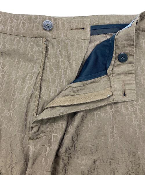 Dior（ディオール）DIOR (ディオール) オブリーク柄シルクブレンドハーフパンツ ブラウン サイズ:50の古着・服飾アイテム