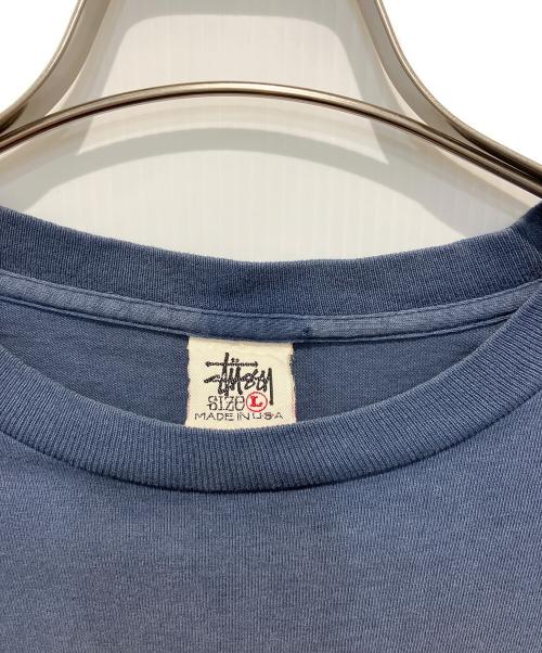 stussy（ステューシー）stussy (ステューシー) 90's 	SロゴTシャツ ネイビー サイズ:Lの古着・服飾アイテム