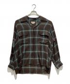YOKEヨーク）の古着「Ombre Plaid Wpocket Shirt」｜ブラウン