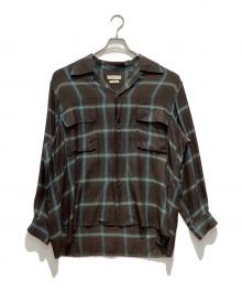 YOKE（ヨーク）の古着「Ombre Plaid Wpocket Shirt」｜ブラウン