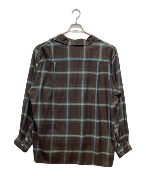 YOKE（ヨーク）YOKE (ヨーク) Ombre Plaid Wpocket Shirt ブラウン サイズ:3の古着・服飾アイテム