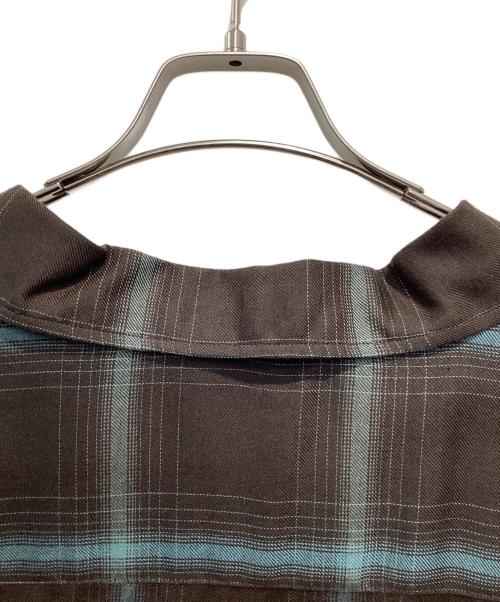 YOKE（ヨーク）YOKE (ヨーク) Ombre Plaid Wpocket Shirt ブラウン サイズ:3の古着・服飾アイテム