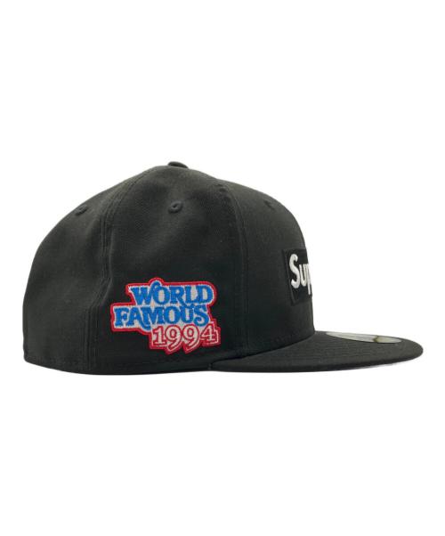 SUPREME（シュプリーム）SUPREME (シュプリーム) New Era (ニューエラ) World Famous Box Logo CAP ブラック サイズ:7 3/8の古着・服飾アイテム