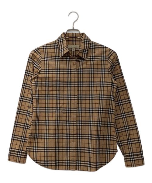 BURBERRY LONDON（バーバリーロンドン）BURBERRY LONDON (バーバリーロンドン) 比翼ノバチェックシャツ ベージュ サイズ:XSの古着・服飾アイテム