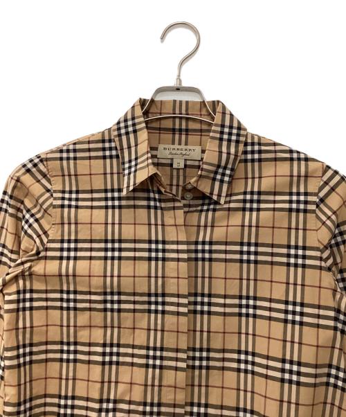BURBERRY LONDON（バーバリーロンドン）BURBERRY LONDON (バーバリーロンドン) 比翼ノバチェックシャツ ベージュ サイズ:XSの古着・服飾アイテム