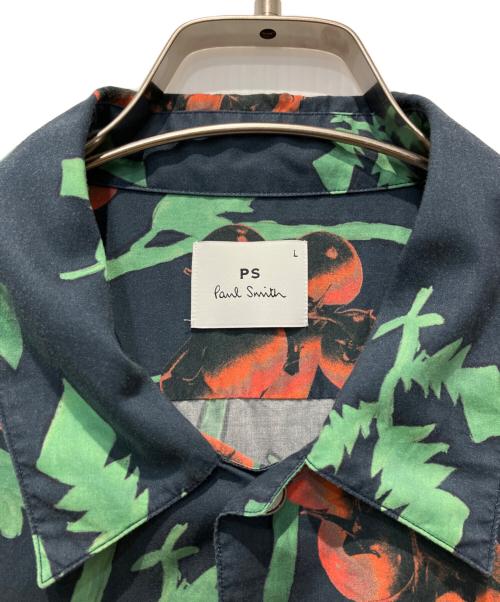PS Paul Smith（ＰＳポールスミス）PS Paul Smith (ＰＳポールスミス) アロハシャツ ネイビー サイズ:Lの古着・服飾アイテム