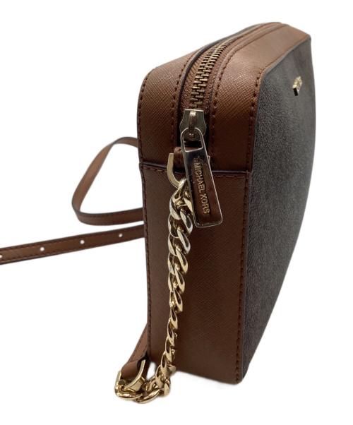 MICHAEL KORS（マイケルコース）MICHAEL KORS (マイケルコース) チェーンショルダーバッグ ベージュの古着・服飾アイテム