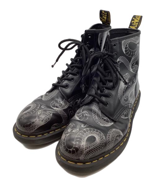 Dr.Martens（ドクターマーチン）Dr.Martens (ドクターマーチン) 1460 スネーク 8ホールブーツ ブラック サイズ:８の古着・服飾アイテム