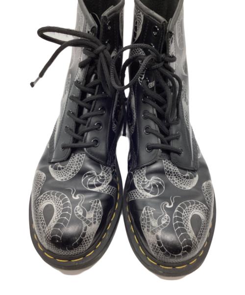 Dr.Martens（ドクターマーチン）Dr.Martens (ドクターマーチン) 1460 スネーク 8ホールブーツ ブラック サイズ:８の古着・服飾アイテム