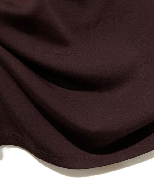 venica（ヴェニカ）VENICA (ヴェニカ) Twist drape tops brown ワインレッド サイズ:FREEの古着・服飾アイテム