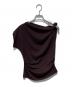 VENICA（ヴェニカ）の古着「Twist drape tops brown」｜ワインレッド