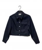 Ernie Paloアーニーパロ）の古着「Wool Gabardine Short Blouson」｜ネイビー