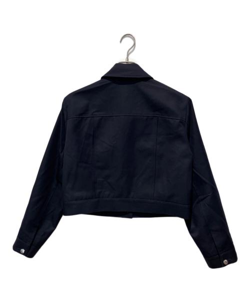 Ernie Palo（アーニーパロ）Ernie Palo (アーニーパロ) Wool Gabardine Short Blouson ネイビー サイズ:３８の古着・服飾アイテム