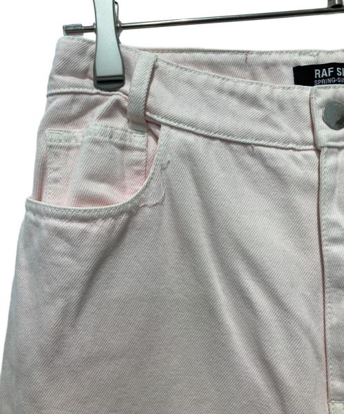 RAF SIMONS（ラフシモンズ）RAF SIMONS (ラフシモンズ) ワイドデニムパンツ ピンク サイズ:25の古着・服飾アイテム