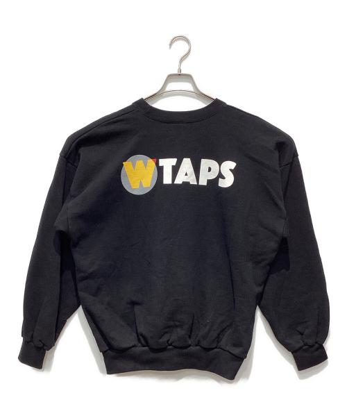 WTAPS（ダブルタップス）WTAPS (ダブルタップス) クルーネックスウェット ブラック サイズ:Ⅹ０２の古着・服飾アイテム