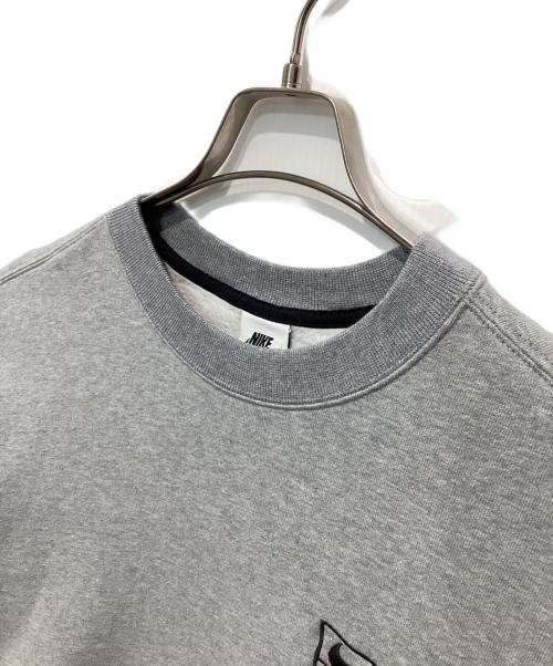 NIKE（ナイキ）NIKE (ナイキ) stussy (ステューシー) Fleece Crew グレー サイズ:Mの古着・服飾アイテム
