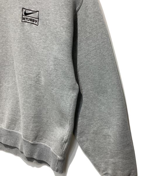 NIKE（ナイキ）NIKE (ナイキ) stussy (ステューシー) Fleece Crew グレー サイズ:Mの古着・服飾アイテム