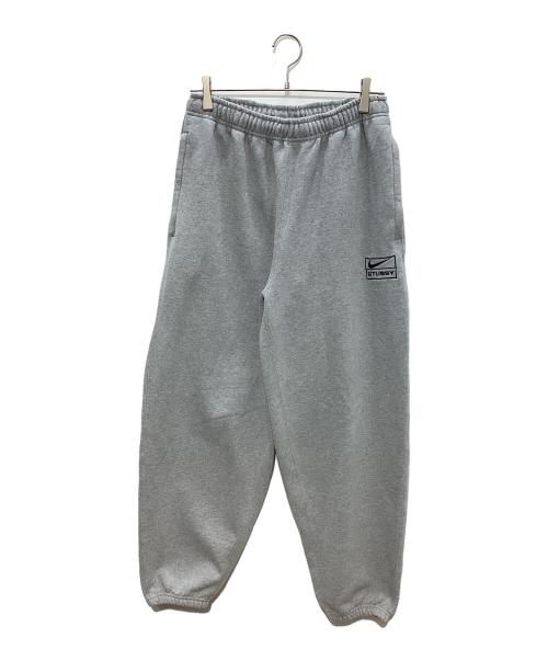 NIKE（ナイキ）NIKE (ナイキ) stussy (ステューシー) Fleece Pants グレー サイズ:Mの古着・服飾アイテム