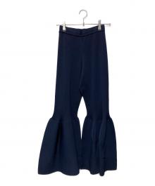 CFCL（シーエフシーエル）の古着「POTTERY CUPRO BELL BOTTOM PANTS」｜ネイビー