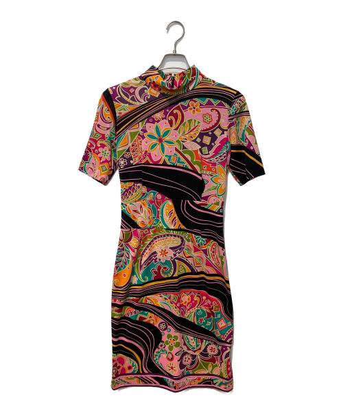 LEONARD FASHION（レオナールファッション）LEONARD FASHION (レオナールファッション) 総柄ワンピース マルチカラー サイズ:3の古着・服飾アイテム