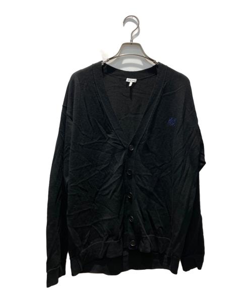 LOEWE（ロエベ）LOEWE (ロエベ) アナグラムニットカーディガン ブラック サイズ:Mの古着・服飾アイテム