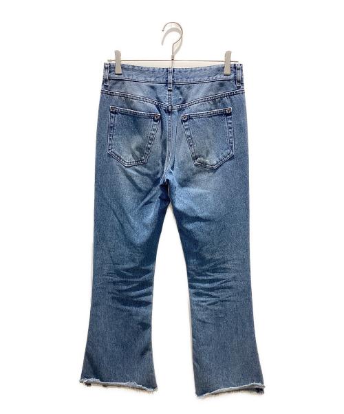 MM6 Maison Margiela（エムエムシックスメゾンマルジェラ）MM6 Maison Margiela (エムエムシックスメゾンマルジェラ) Cut-off Flare Denim/カットオフフレアデニム スカイブルー サイズ:42の古着・服飾アイテム