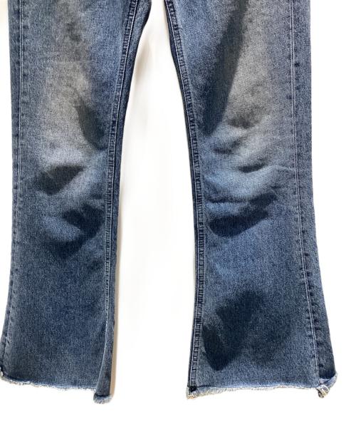 MM6 Maison Margiela（エムエムシックスメゾンマルジェラ）MM6 Maison Margiela (エムエムシックスメゾンマルジェラ) Cut-off Flare Denim/カットオフフレアデニム スカイブルー サイズ:42の古着・服飾アイテム