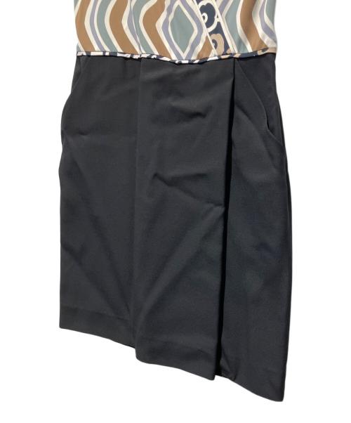 LEONARD PARIS（レオナール パリ）LEONARD PARIS (レオナール パリ) カシュクールワンピース ブラック サイズ:36の古着・服飾アイテム