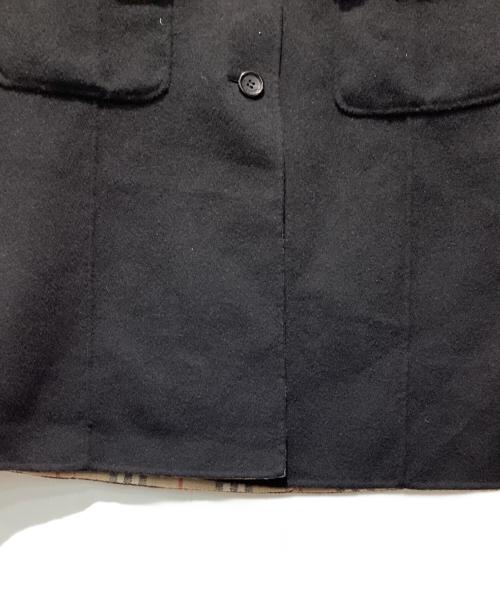 BURBERRY LONDON（バーバリーロンドン）BURBERRY LONDON (バーバリーロンドン) ウールカシミヤコート ブラック サイズ:40の古着・服飾アイテム