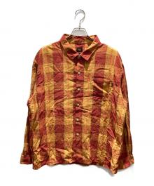 RATS（ラッツ）の古着「COTTON CHECK SHIRT」｜オレンジ