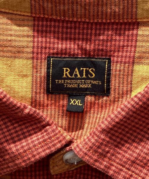 RATS（ラッツ）RATS (ラッツ) COTTON CHECK SHIRT オレンジ サイズ:XXLの古着・服飾アイテム