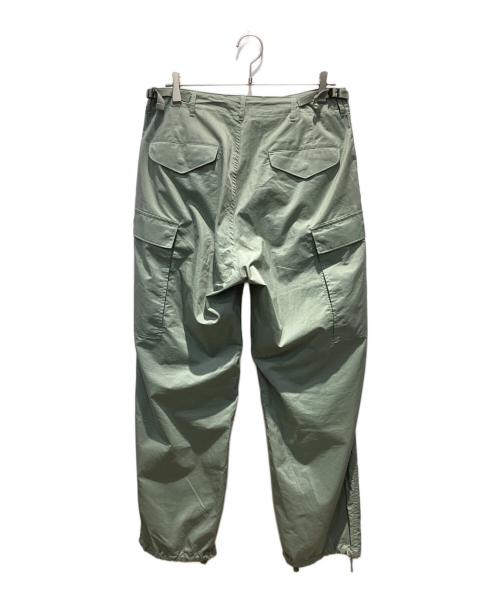 AURALEE（オーラリー）AURALEE (オーラリー) LIGHT FINX POLYESTER FATIGUE PANTS/ライトフィンクスポリエステル ファティーグパンツ グリーン サイズ:4の古着・服飾アイテム