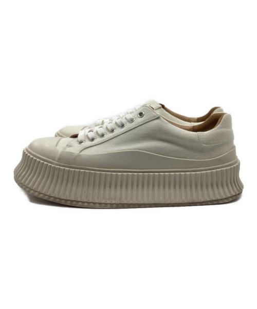 JIL SANDER（ジルサンダー）JIL SANDER (ジルサンダー) プラットフォームスニーカー アイボリー サイズ:41の古着・服飾アイテム