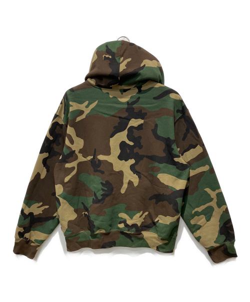 SUPREME（シュプリーム）SUPREME (シュプリーム) S Logo Zip Up Hooded Sweatshirt WOODLAND CAMO ブラウン×グリーン サイズ:Mの古着・服飾アイテム