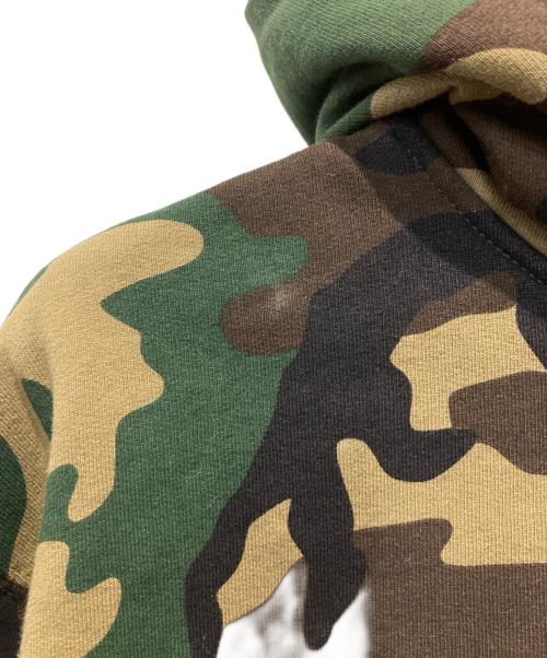 SUPREME（シュプリーム）SUPREME (シュプリーム) S Logo Zip Up Hooded Sweatshirt WOODLAND CAMO ブラウン×グリーン サイズ:Mの古着・服飾アイテム