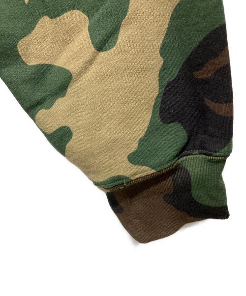 SUPREME（シュプリーム）SUPREME (シュプリーム) S Logo Zip Up Hooded Sweatshirt WOODLAND CAMO ブラウン×グリーン サイズ:Mの古着・服飾アイテム