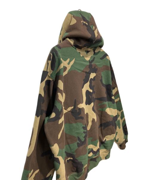 SUPREME（シュプリーム）SUPREME (シュプリーム) S Logo Zip Up Hooded Sweatshirt WOODLAND CAMO ブラウン×グリーン サイズ:Mの古着・服飾アイテム