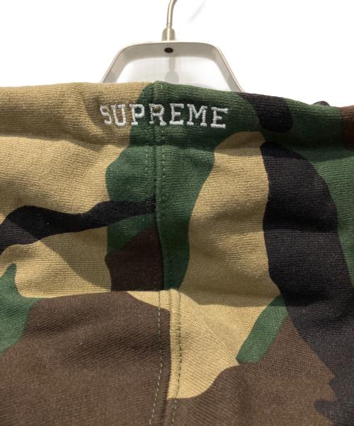 SUPREME（シュプリーム）SUPREME (シュプリーム) S Logo Zip Up Hooded Sweatshirt WOODLAND CAMO ブラウン×グリーン サイズ:Mの古着・服飾アイテム