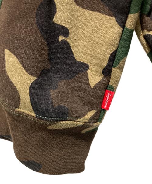 SUPREME（シュプリーム）SUPREME (シュプリーム) S Logo Zip Up Hooded Sweatshirt WOODLAND CAMO ブラウン×グリーン サイズ:Mの古着・服飾アイテム