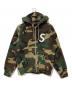 SUPREME（シュプリーム）の古着「S Logo Zip Up Hooded Sweatshirt WOODLAND CAMO」｜ブラウン×グリーン