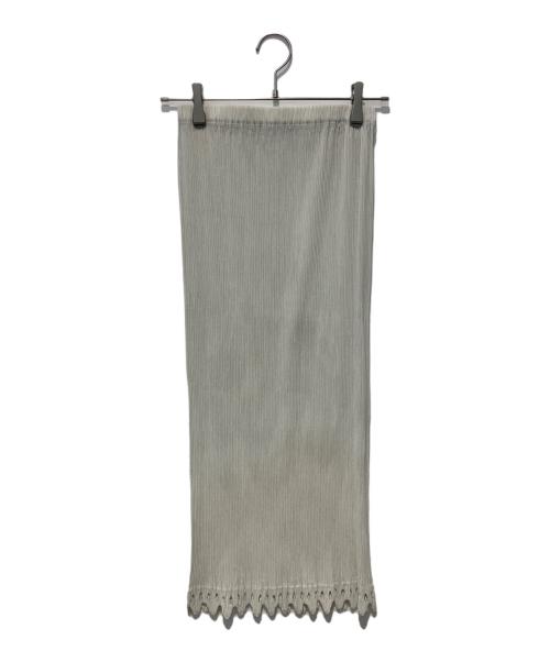 ISSEY MIYAKE（イッセイミヤケ）ISSEY MIYAKE (イッセイミヤケ) プリーツロングスカート グレー サイズ:1の古着・服飾アイテム