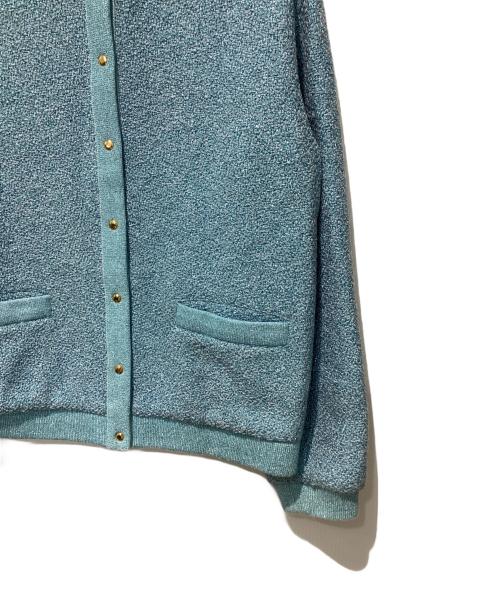 DRAWER（ドゥロワー）Drawer (ドゥロワー) シャイニーリブカラージャケット ブルー サイズ:FREEの古着・服飾アイテム