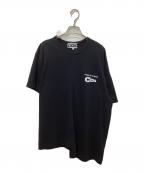 CDGシーディージー）の古着「アシンメトリーデザインTシャツ」｜ブラック