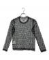 noir kei ninomiya (ノワール ケイ ニノミヤ) ロゴ シースルー ロングスリーブカットソー ブラック サイズ:S：14000円