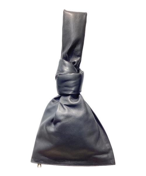 BOTTEGA VENETA（ボッテガベネタ）BOTTEGA VENETA (ボッテガベネタ) ツイスト ミニレザーハンドバッグ ブラックの古着・服飾アイテム