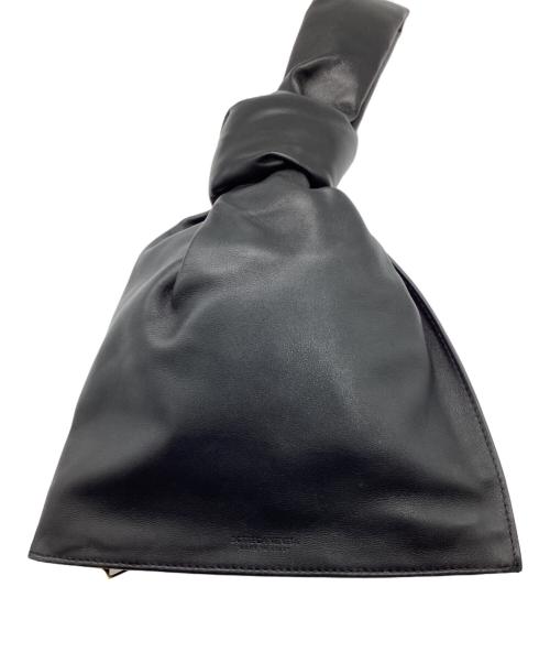 BOTTEGA VENETA（ボッテガベネタ）BOTTEGA VENETA (ボッテガベネタ) ツイスト ミニレザーハンドバッグ ブラックの古着・服飾アイテム