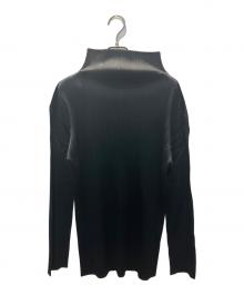 PLEATS PLEASE（プリーツプリーズ）の古着「プリーツハイネックカットソー」｜ブラック
