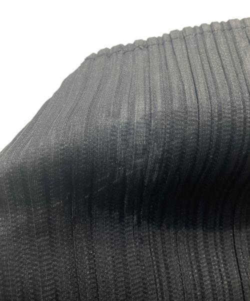 PLEATS PLEASE（プリーツプリーズ）PLEATS PLEASE (プリーツプリーズ) プリーツハイネックカットソー ブラック サイズ:4の古着・服飾アイテム