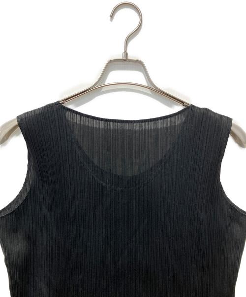 PLEATS PLEASE（プリーツプリーズ）PLEATS PLEASE (プリーツプリーズ) プリーツノースリーブワンピース ブラック サイズ:1の古着・服飾アイテム
